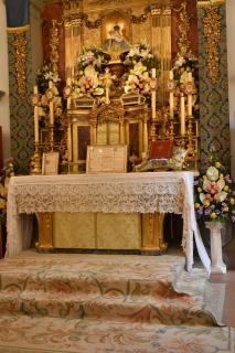 L&rsquo;autel de la chapelle de l&rsquo;Immaculée Conception avant les premières Messes