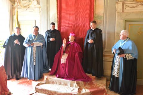 M<sup>gr</sup> Giovanetti manifeste sa grande satisfaction d&rsquo;avoir célébré saint Joseph à Gricigliano