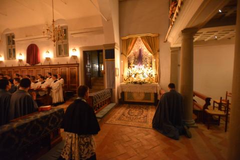 Visite à Notre-Dame de Fatima à la fin de l&rsquo;Office