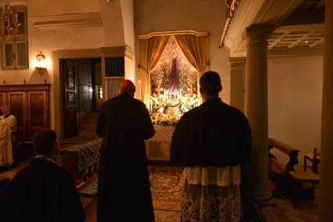 Visite à Notre-Dame de Fatima à la fin de l&rsquo;Office