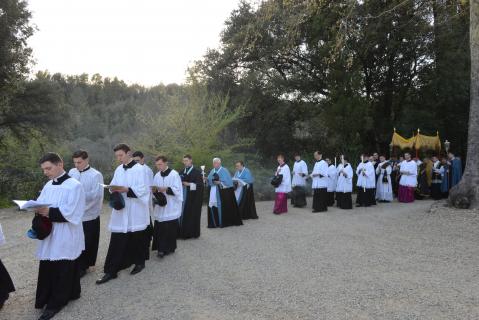 Retour en procession