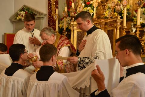 Communion des nouveaux clercs