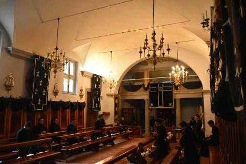 Les séminaristes en médiation avant la Messe