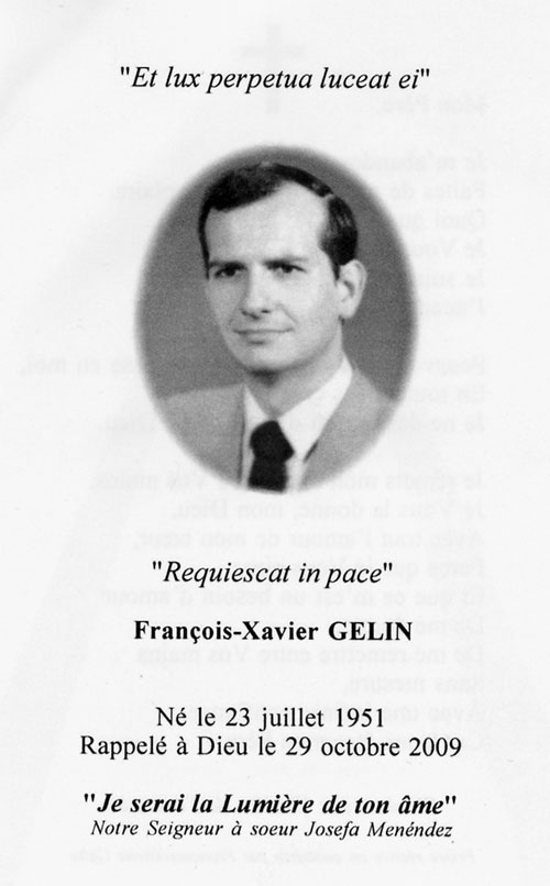 Monsieur François-Xavier Gelin