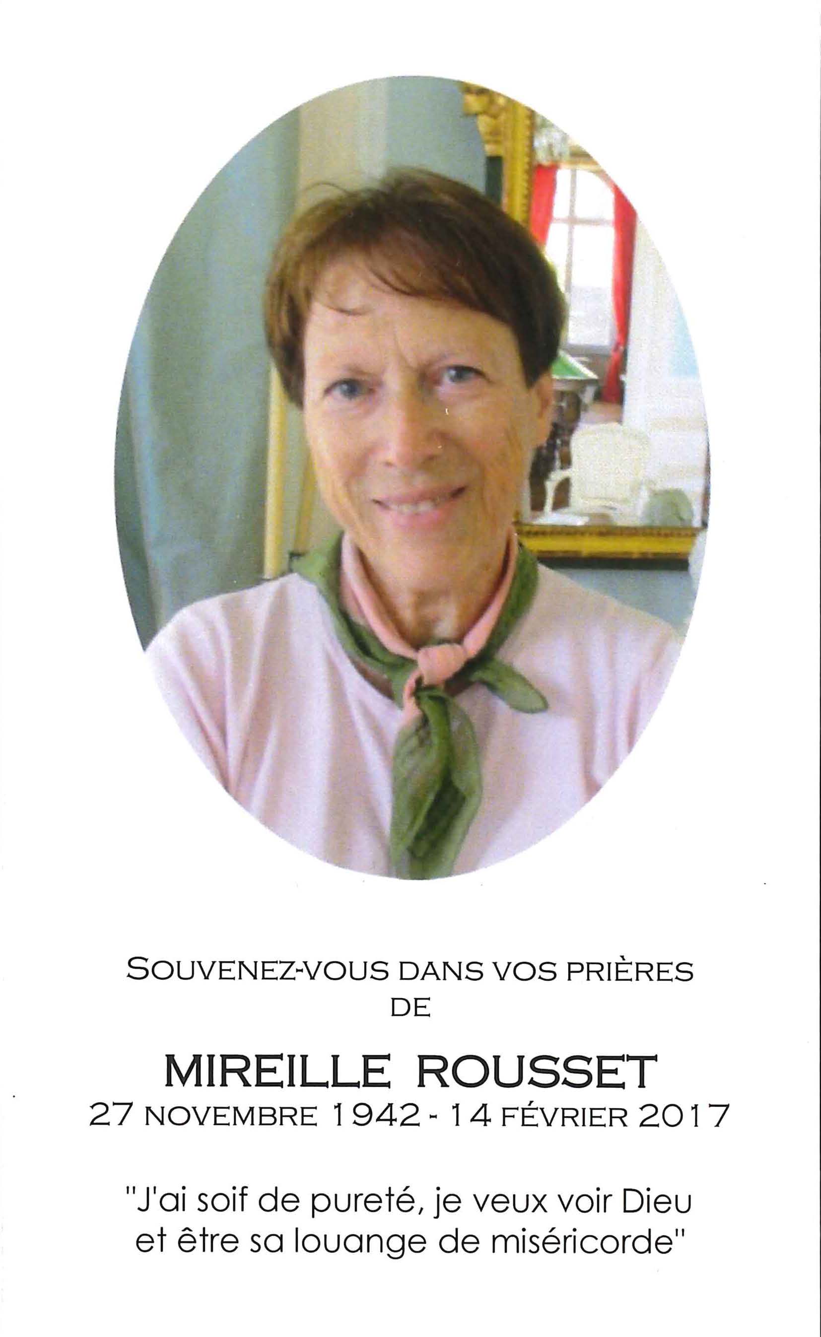 Madame Mireille Rousset