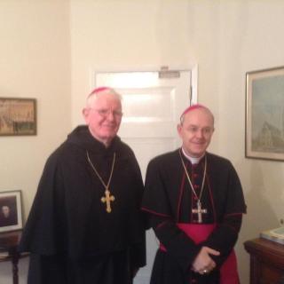 S.Exc.R Mgr Campbell, évêque de Lancaster, dont dépend notre apostolat de Preston, avec S.Exc.R. Mgr Schneider