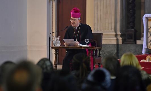 S.Exc.R. Mgr Scheider a donné durant l&rsquo;après midi une conférence sur la famille
