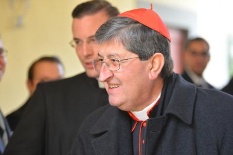 Arrivée au Séminaire de S. E. R. le Cardinal Jospeh Betori, archevêque de Florence.