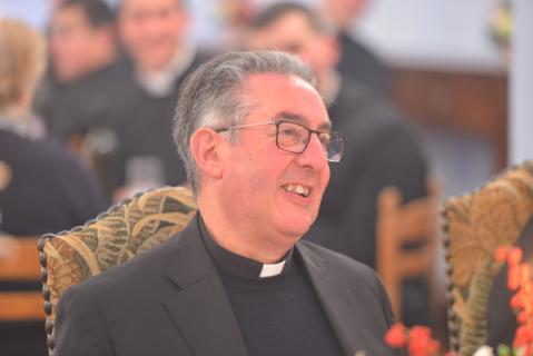 Don Stefano Pieralli, curé de la paroisse de Sieci.