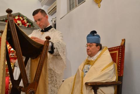 Premières Vêpres de la fête du Christ-Roi présidées par Mgr Wach, Prieur Général 