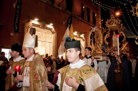 Départ de la procession