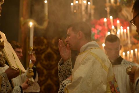 Chant de l&rsquo;Evangile par le diacre