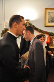 Les séminaristes s&rsquo;échangent les vux de Noël