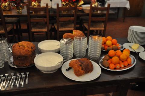 Un petit-déjeuner festif et copieux attend les séminaristes