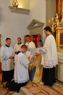 Remise de la croix