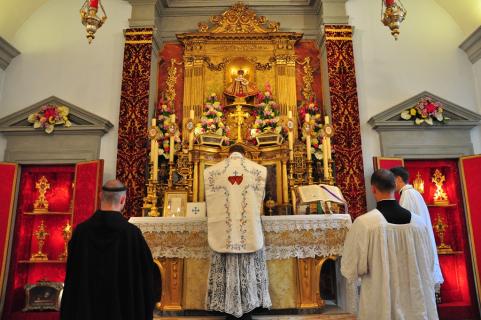 Messe du Chanoine Pinoteau dans la chapelle de l&rsquo;Immaculée Conception