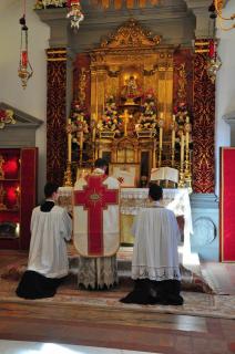 Messe du Chanoine Wagner dans la chapelle de l&rsquo;Immaculée Conception