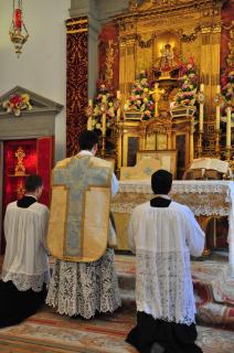 Messe du Chanoine Parant dans la chapelle de l&rsquo;Immaculée Conception