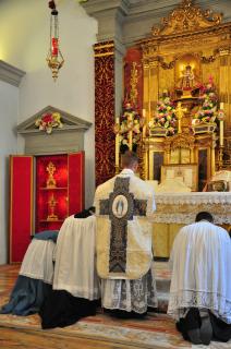 Messe du Chanoine de Guillebon dans la chapelle de l&rsquo;Immaculée Conception
