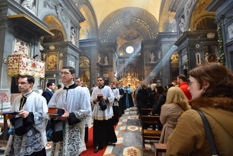 Sortie en procession