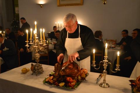 Monsieur le Chanoine Mora, Supérieur du Séminaire.