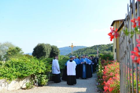 Station à l&rsquo;ombre de la Villa Martelli