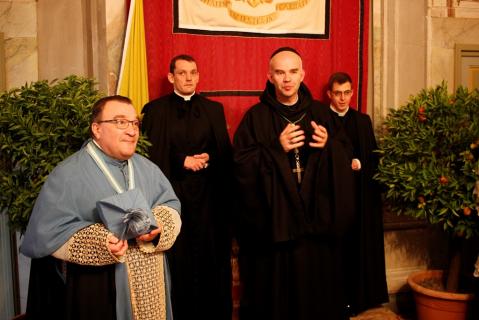 Dom Pateau adresse quelques mots de remerciement et d&rsquo;encouragement à la communauté