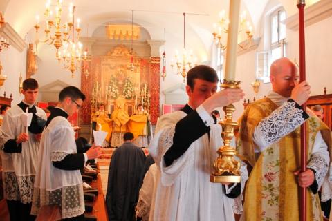 sortie de la procession