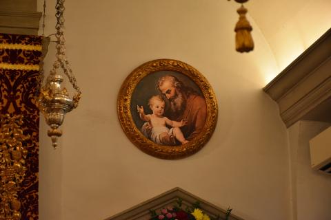 Détail du médaillon de saint Joseph