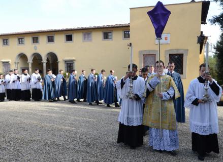 Procession du Saint-Sacrement à la chapelle du Reposoir