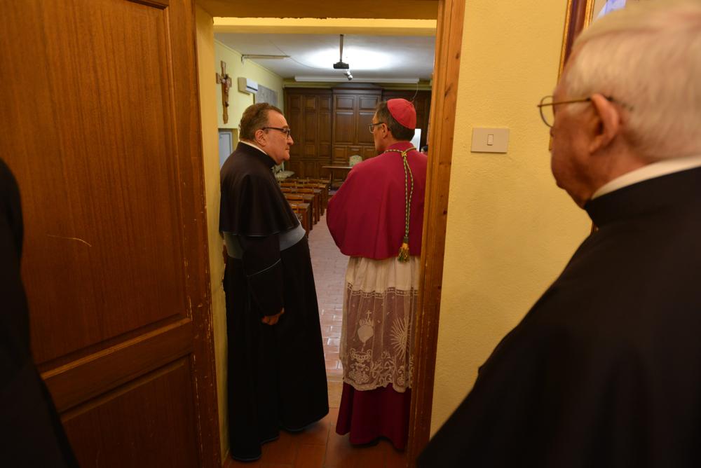 Salle de cours des théologiens, dédiée au cardinal Piovanelli, archevêque de Florence lors de notre installation à Gricigliano
