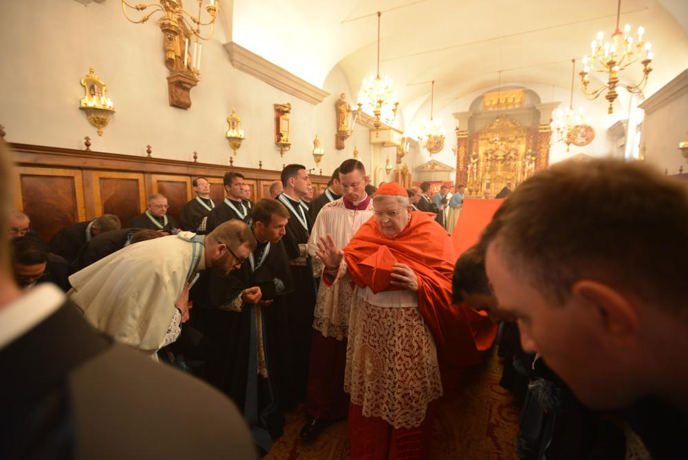 Sortie du cardinal