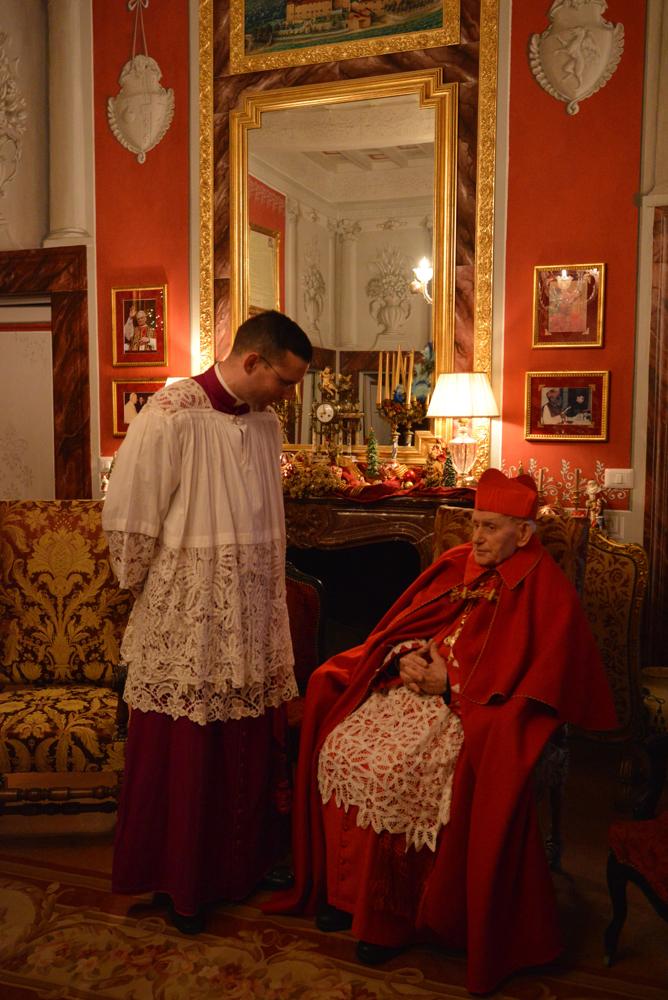 Avant la cérémonie au salon Cardinal Martelli
