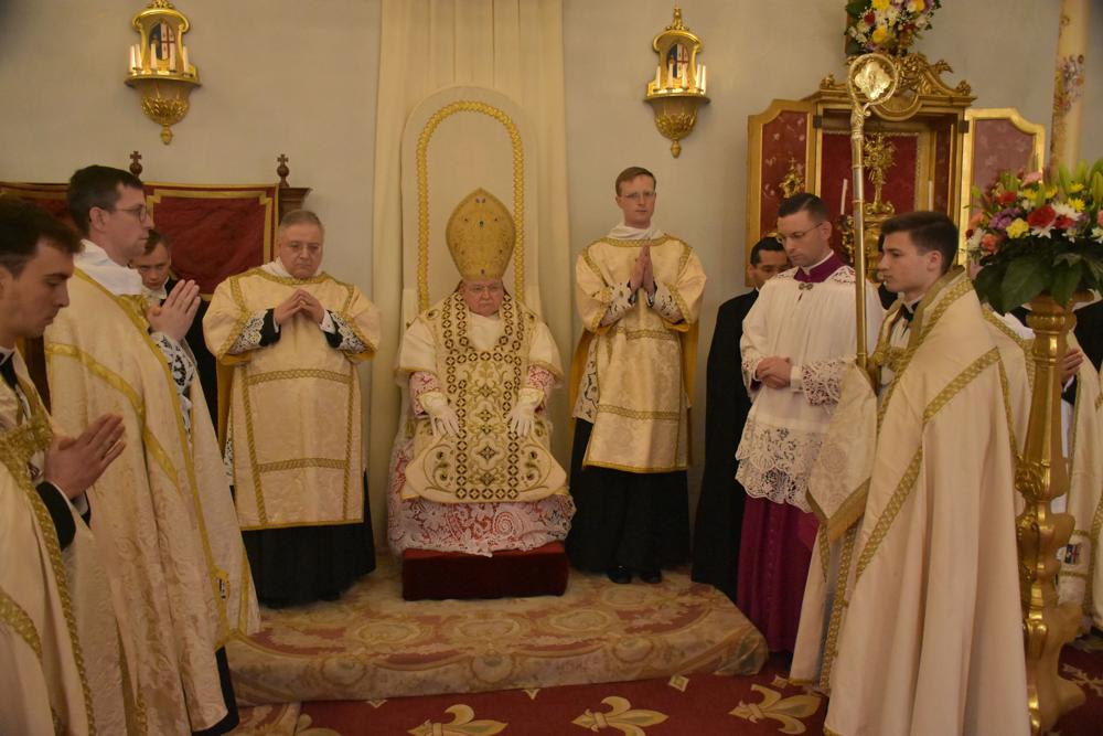Le Pontife au trône