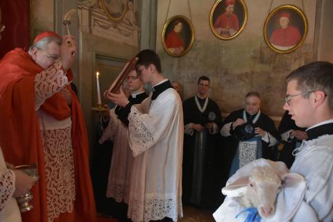Bénédiction de l&rsquo;agneau, des pains, et des &oelig;ufs